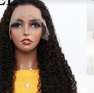 26 inch human hair water wave wig